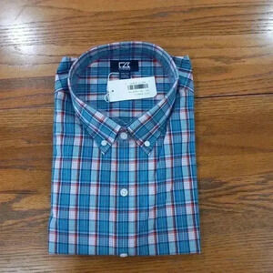 Cutter and Buck Gingham Button-Up Shirt